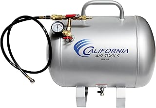 California Air Tools CAT-AUX10A Lightweight Portable Aluminum Air Tank, 10 Gallon, Silver