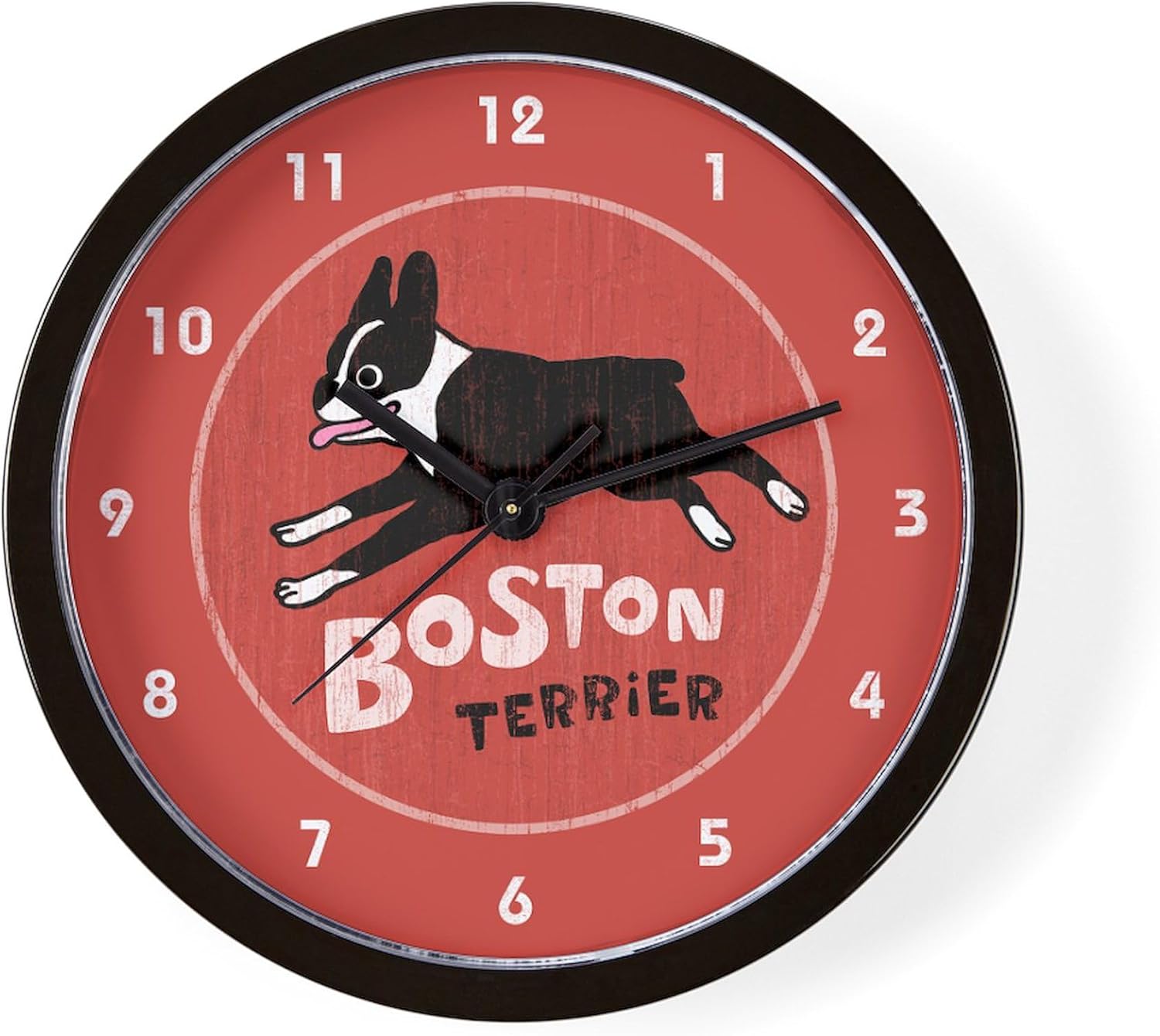 CafePress Boston Terrier 10" Wall Clock for Livingroom, Kitchen, or Office