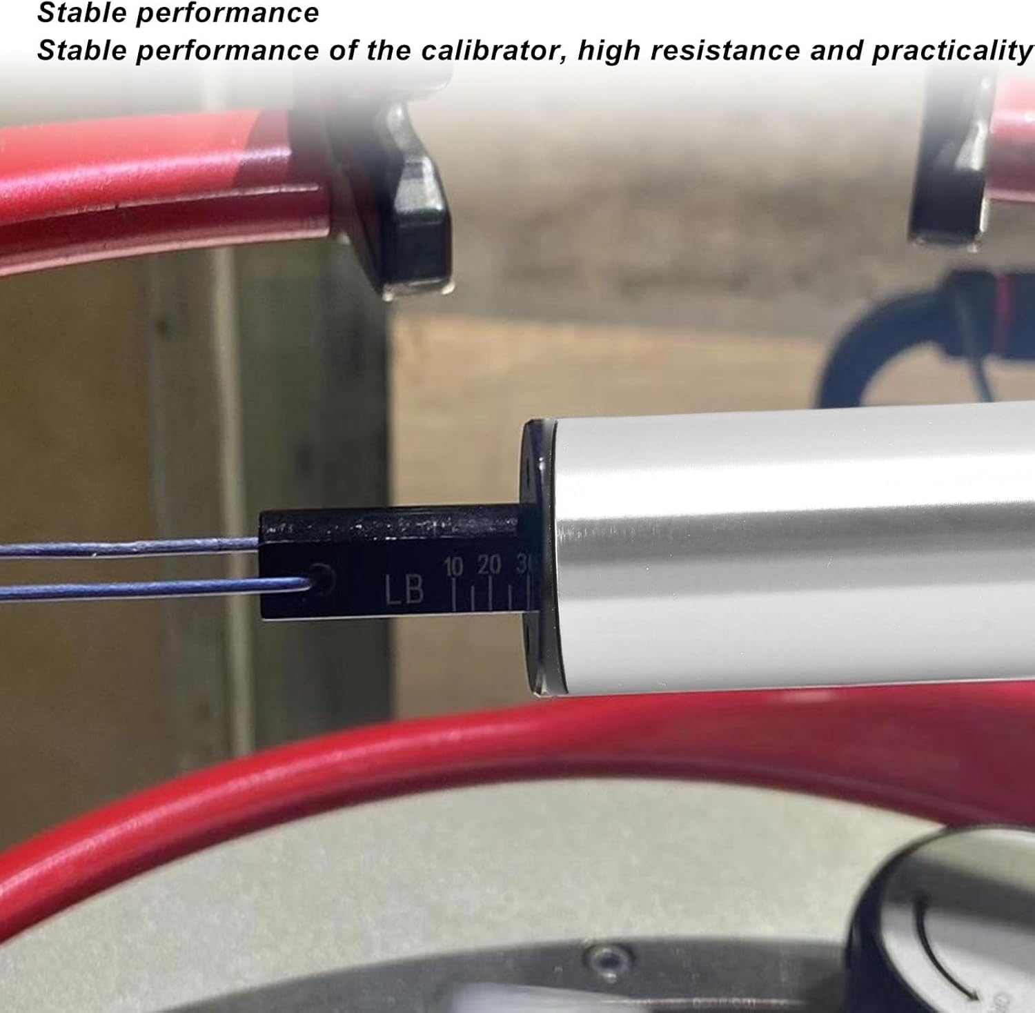 Sports Tennis Stringing Machine Tools, Sports Racquet String Tension Calibrator String Meter, Aluminum Alloy Professional High Tension Measuring Device (Silver)