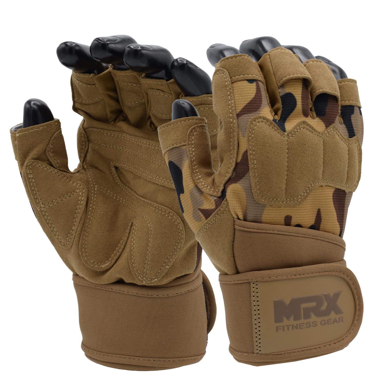 MRX - Guantes de levantamiento de pesas para hombre, guantes de entrenamiento para hombre, guantes de levantamiento de muñecas, guantes de gimnasio para hombre, accesorios de gimnasio para hombres