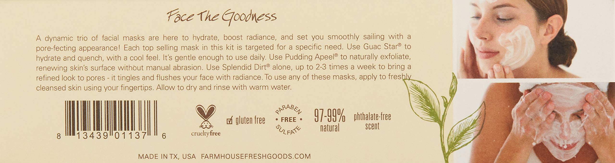 FarmHouse Fresh Quick Recovery Face Mask Sampler, 3 ct.