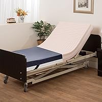 Vista 1 de Medacure Colchón de espuma de redistribución de presión para cama de hospital – 3 capas de espuma viscoelástica elástica – 80 x 36 x 6 pulgadas