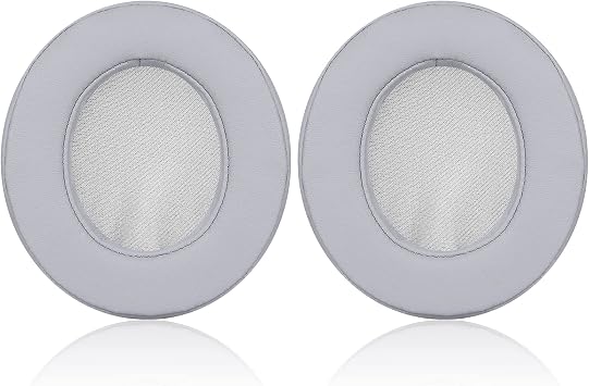Replacement Ear Cushion Cover with Protein Leather & Memory Foam for Razer Kraken X, Kraken X Ultralight, Kraken X Lite Headphone ONLY Oval Grey