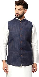 Men's Traditional Cotton Solid Nehru Jacket/Waistcoat