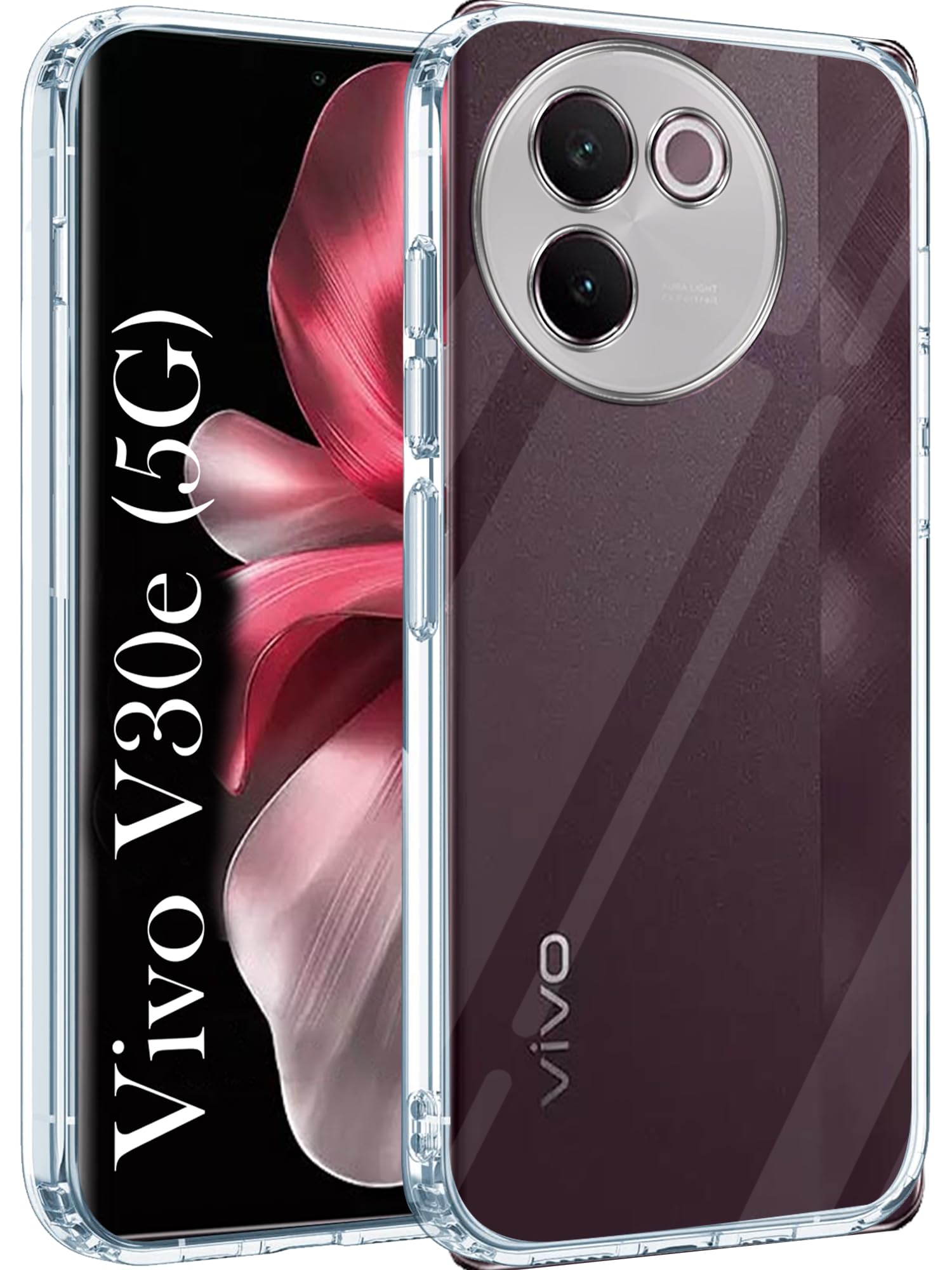 Jkobi Back Cover for Vivo V30e 5G (Silicone Clear Shockproof Case with Camera Protection | Soft and Flexible | Transparent) (B0D3TKVX1S) Amazon Price History, Amazon Price Tracker
