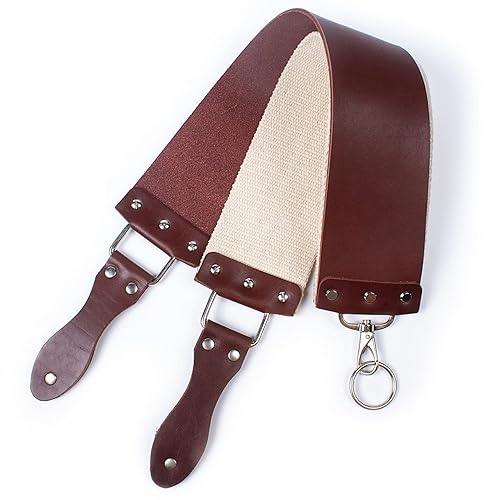 Miniatura 2 de Razor Strop  Barber's Latigo Leather Straight Razor Strop. Doble correa que será una gran adición para cualquier maquinilla de afeitar recta. Trazo