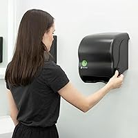 Vista 9 de San Jamar Ecologic Element Dispensador de Palanca de Toallas de Papel de Plástico Reciclado, Dispensador Manual de Toallas, Dispensador de Pared