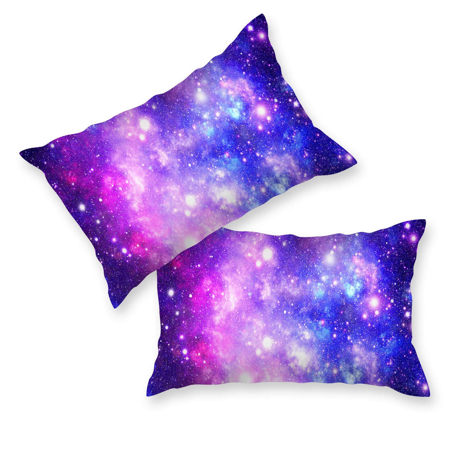 YUANZU Nebula Bedding Set Double for Kids Boys Girls Galaxy Duvet Cover Set 3 Pieces Space Universe Stars Starry Printed Soft Microfiber Quilt Cover with Zipper Closure (200 x 200 cm & 2Pillowcase) - Image 3