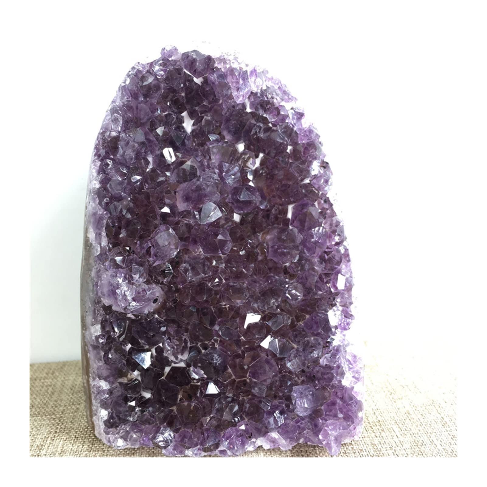 Amethyst Rohstein Natürliche Amethyst Edelstein Meditation Heilung Kristall Cluster Probe Dekoration Uruguay (Size : 400-500g)
