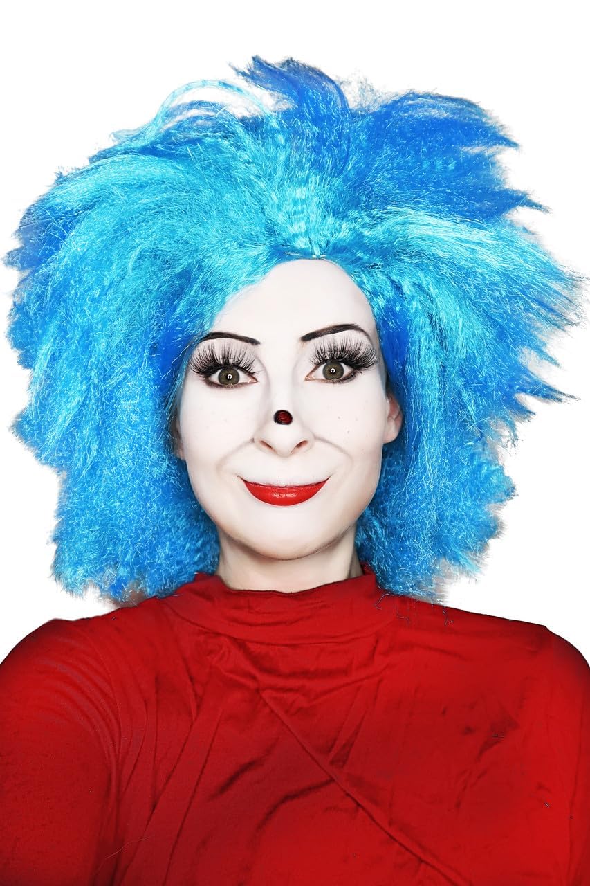 Amazon.com: ALLAURA Compatible with Thing 1 & Thing 2 Wig  display picture 3