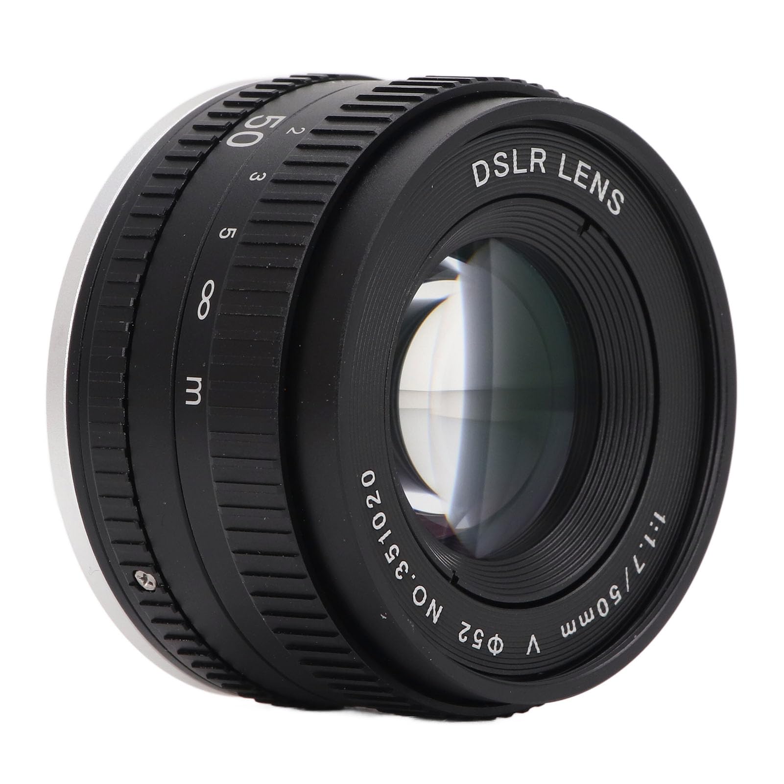 Obiettivo con Messa a Fuoco Manuale Full Frame da 50 Mm F1.7 per Fotocamere Standard con Attacco Filettato da 42 Mm, Obiettivo Fisso Ad Ampia Apertura, DSLR Leggero e di Alta
