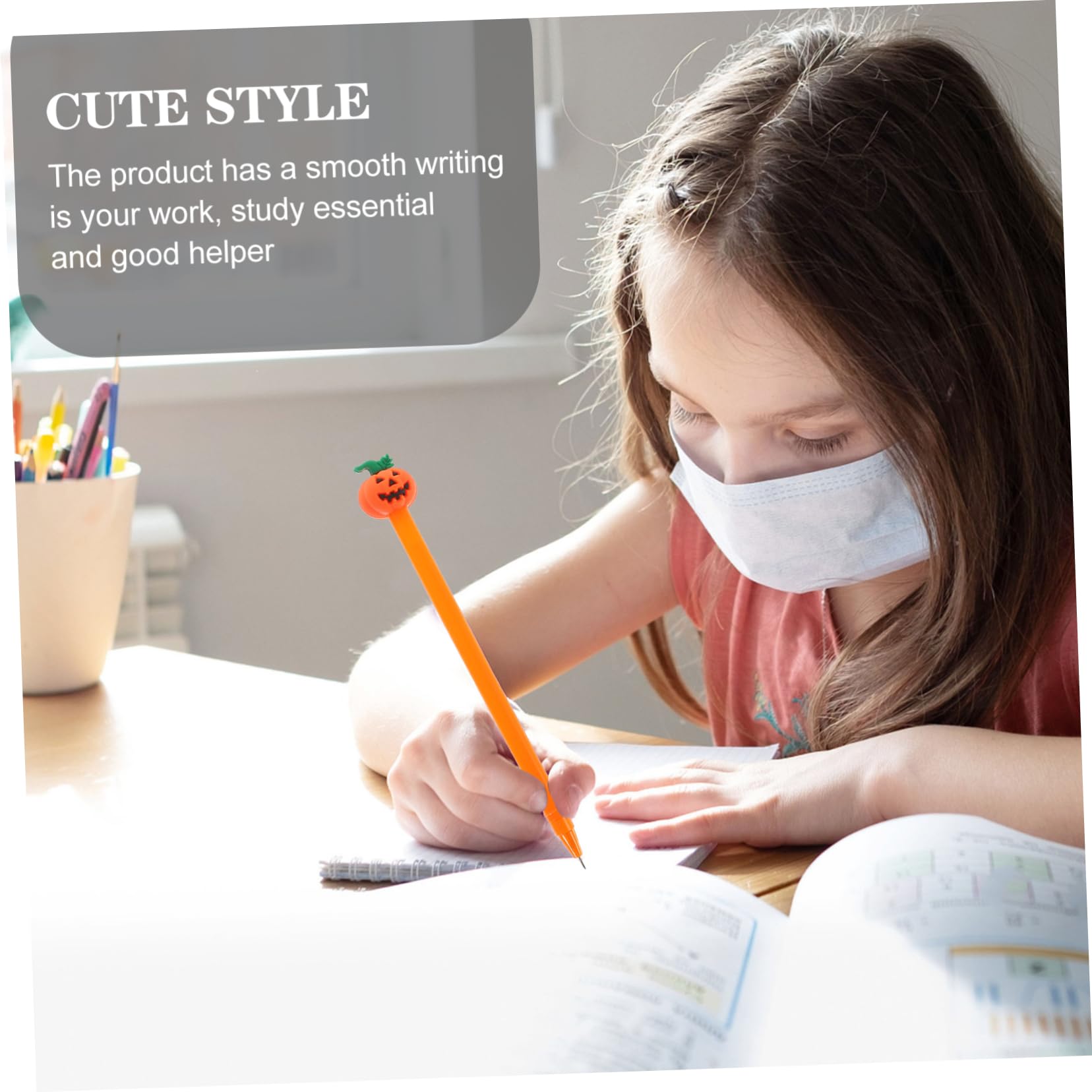 Operitacx 120pièces Stylos à Encre Gel Cartoon Citrouille Pour Étudiants Fournitures Scolaires Et De Fête Halloween