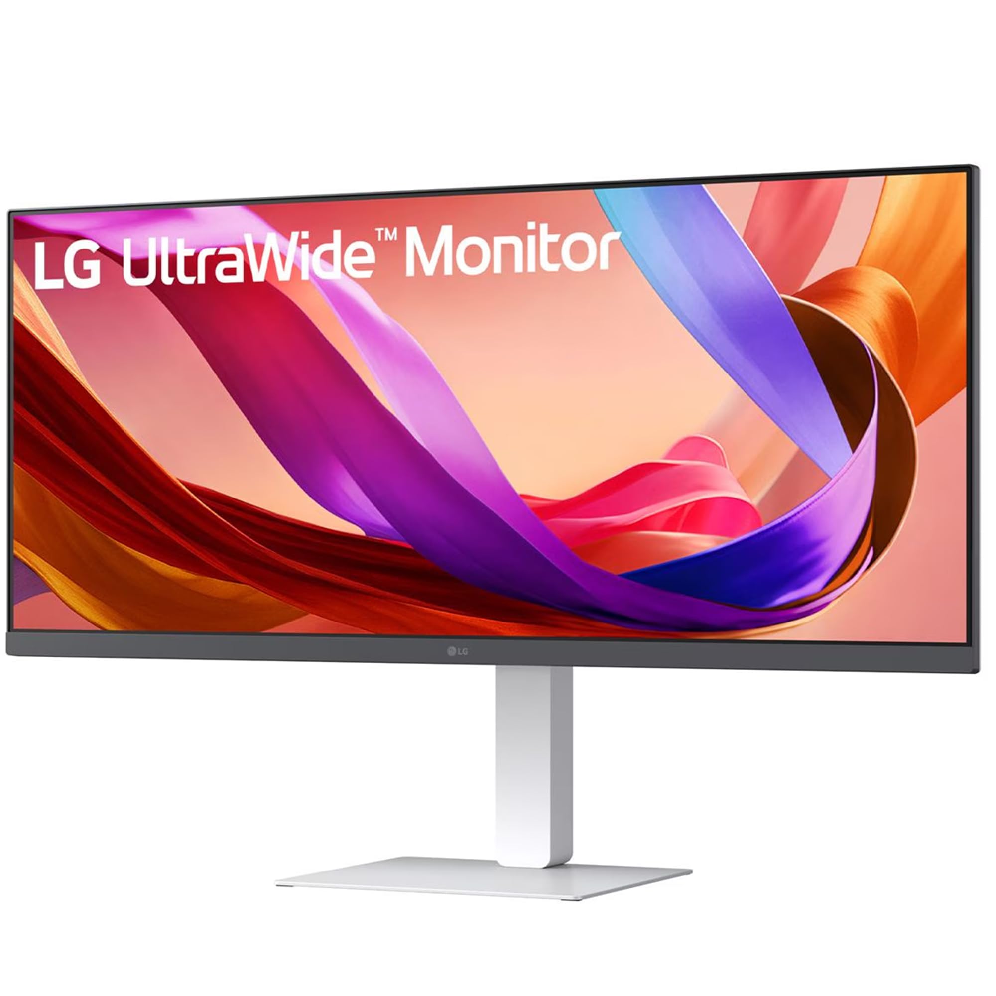 LG 34U530A 86.36cm (34 Inch) UltraWide WFHD (2560x1080) IPS Monitor, Anti-Glare, HDR10, 3-Side Virtually Borderless, HDMI, DP, USB-C, Speakers, Tilt/Height/Swivel Adjustment Slim Stand (White) — Amazon image 2