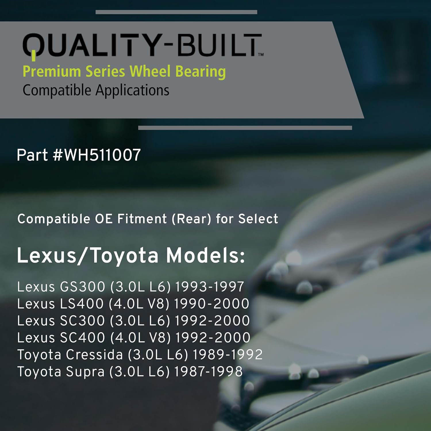 Wheel Bearing - Rear Wheel Bearing