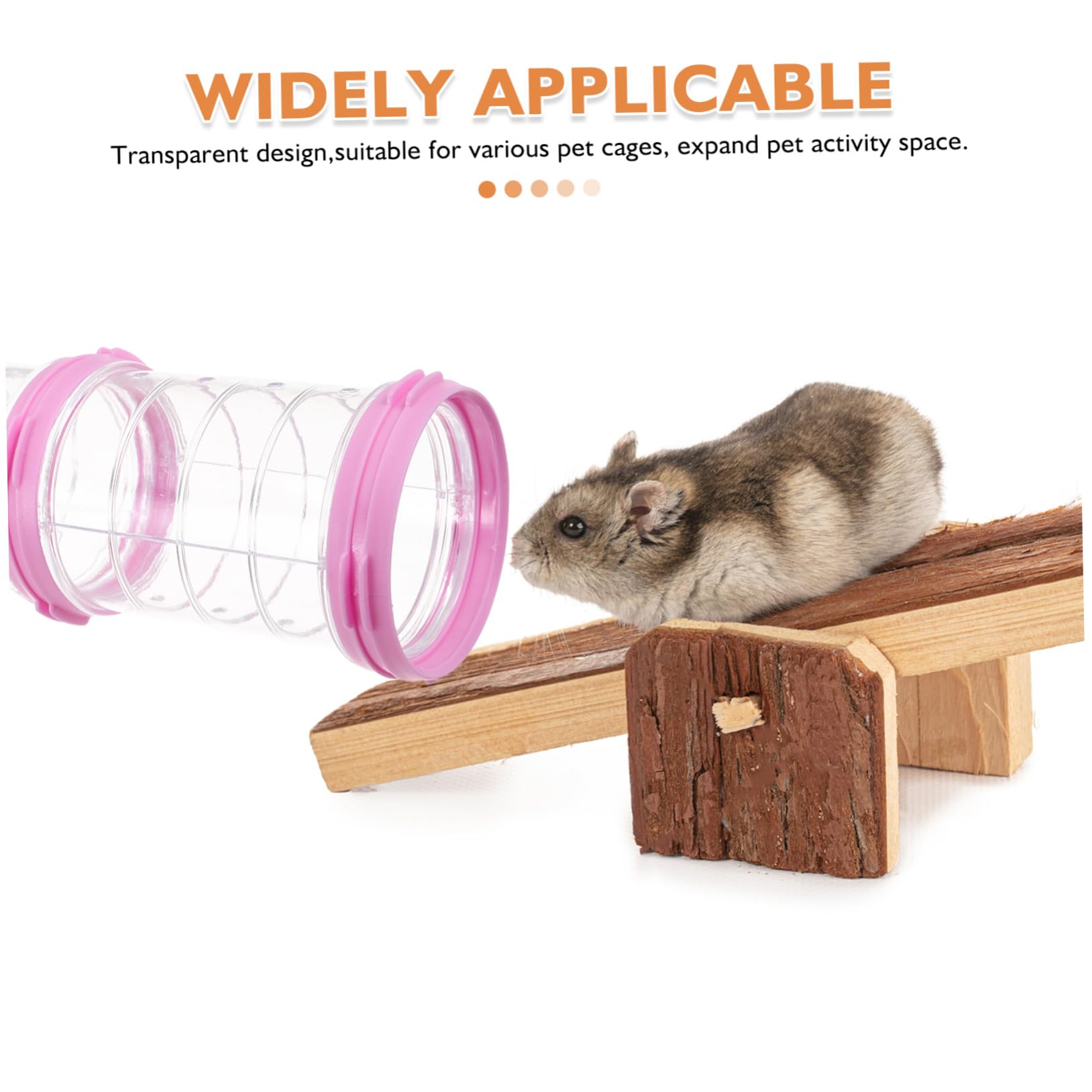 SUPVOX 2sätze Spieltunnel für Haustiere Transparenter Tunnelröhren Hamster Mäuse und Kleintiere Leicht zu Reinigen Montieren Nagerfestes Spielzeug für Käfige
