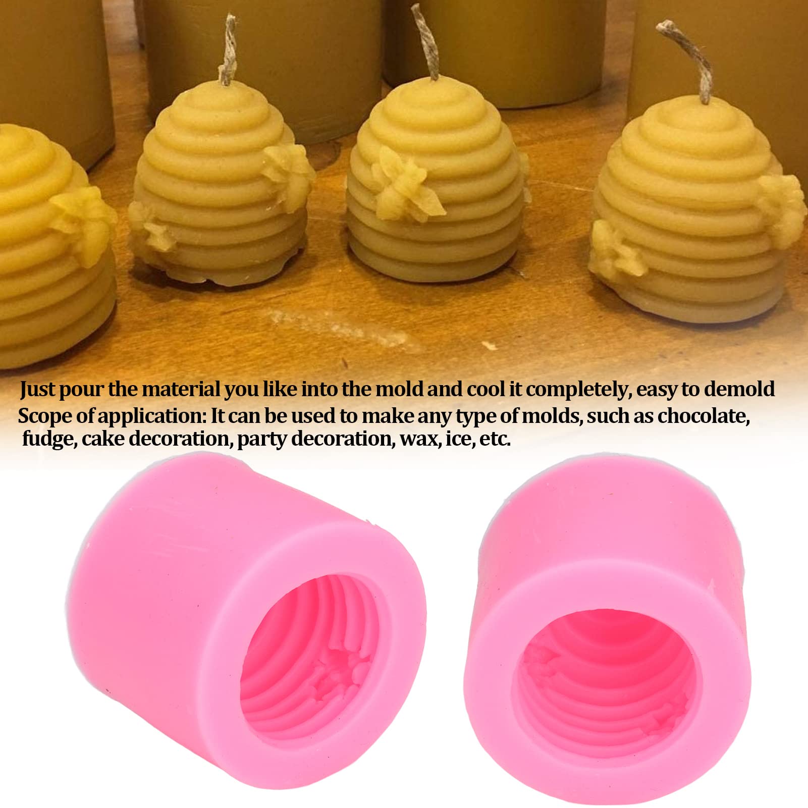 Raguso Silikonform Rose – Für Seife, Fondant, Schokolade, Backofengeeignet, BPA-frei, 14x14 Cm