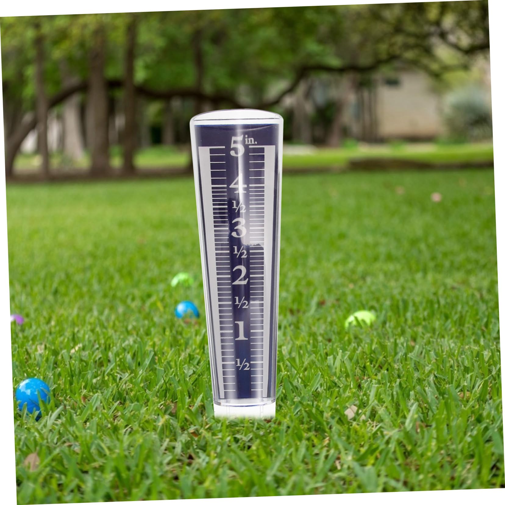 ifundom 5stücke Transparenter Regenmesser Mit Erdspieß Großer Niederschlagsmesser Für Garten Präzise Messung Regenmenge Und Sicheres Messwerkzeug Für Terrassen Und Rasenflächen
