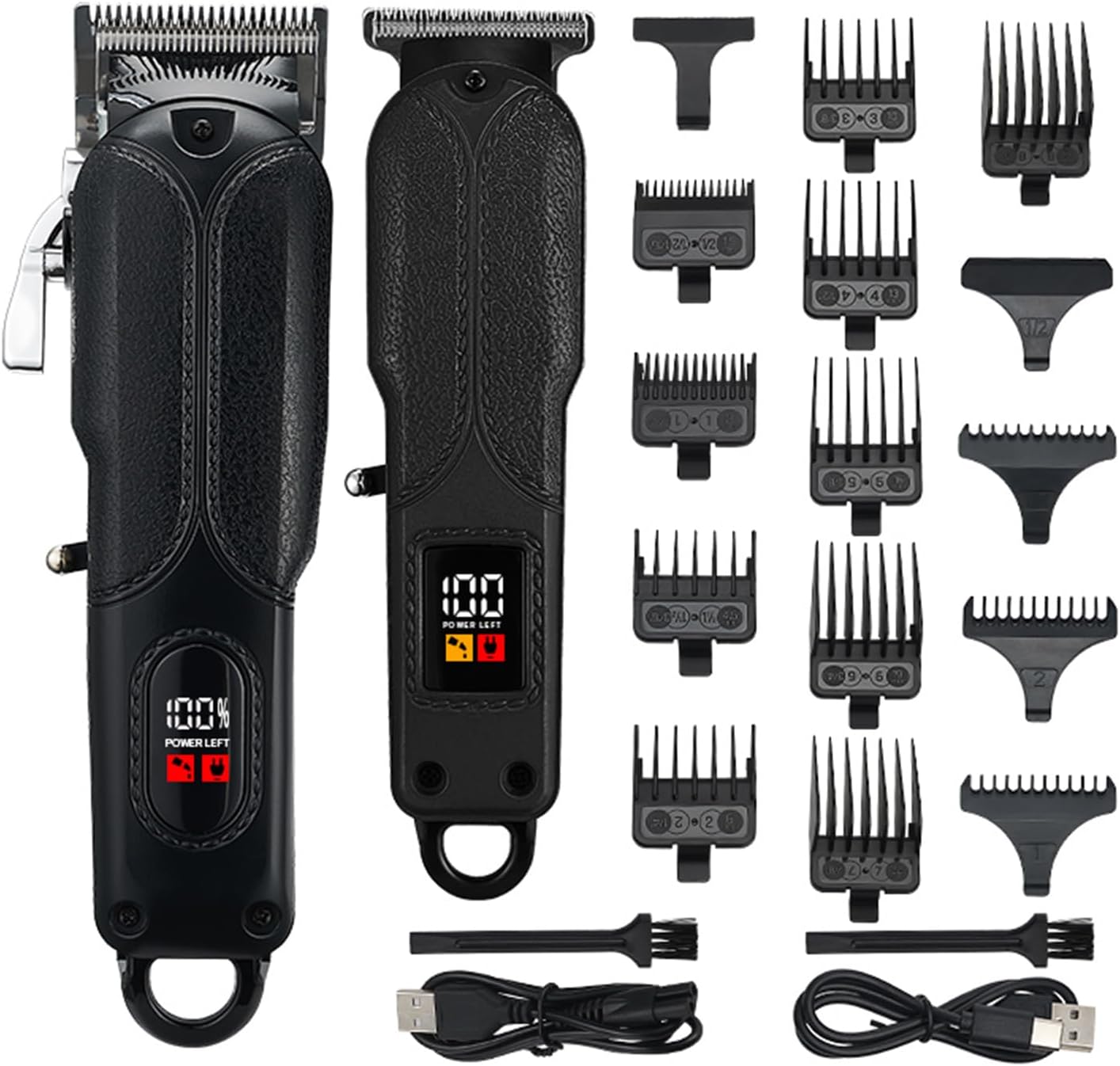 Electric Hair Clippers Cordless Hair Trimmer Men's Haircut Kit with 13 Guide Combs Hair Trimming Styling & Grooming Kit for Salon Barbers Home Use