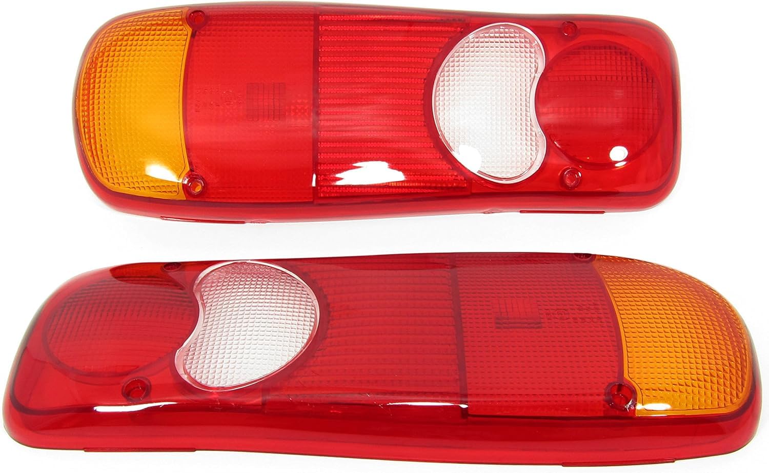 Lot de 2x Cabochon de Feux Arrière Feu Arrière En Verre Compatible avec Peugeot Boxer Opel Movano Citroën Jumper Renault Master Fiat Ducato VW Transporter T5 T6 Nissan Capstar Mercedes Sprinter DAF