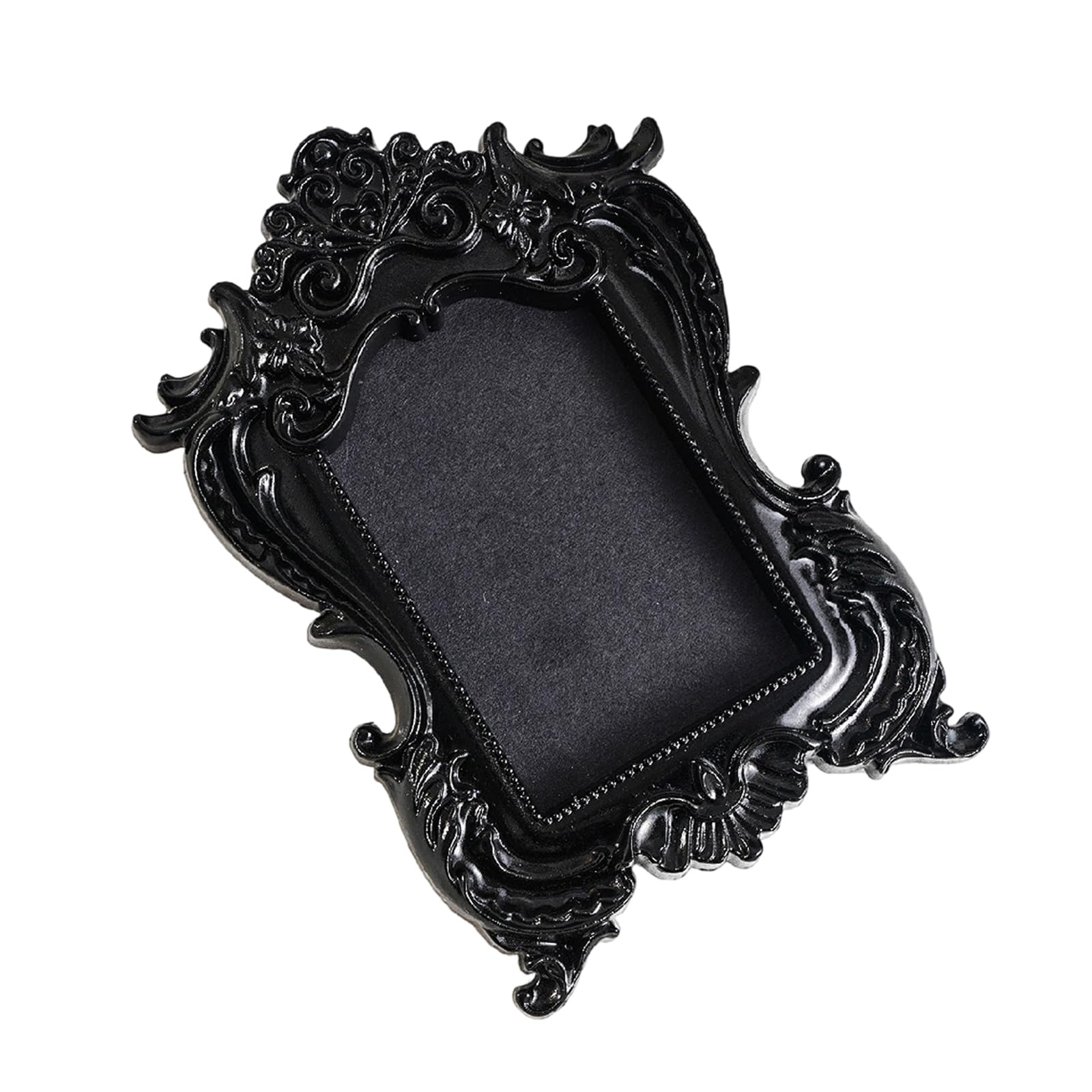 NVOQILIN Resin Picture Frame Minis Antique Photo Frames Tiny Baroques Ornate Frames for Diys Manicure Jewelry Gift Retro Resin