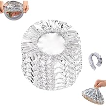 Reusable Aluminum Foil Food Covers, Uprade Aluminum Foil Heat-Retaining Cover, Fresh-Keeping Food Cover, Thickened Heat-Resistant Material for Meal Prep, Baking, and Food Storage 10PCS