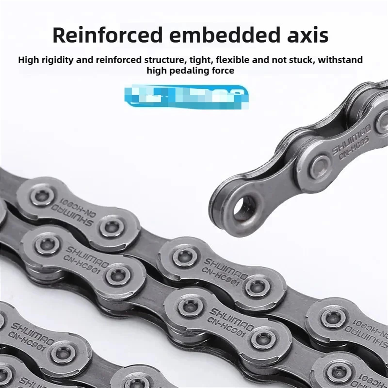 Praktische Antriebskette mit magischer Schnalle for Mountainbikes mit 8-, 9-, 10-, 11- und 12-Gang-Fahrradketten(12 speed M8100)