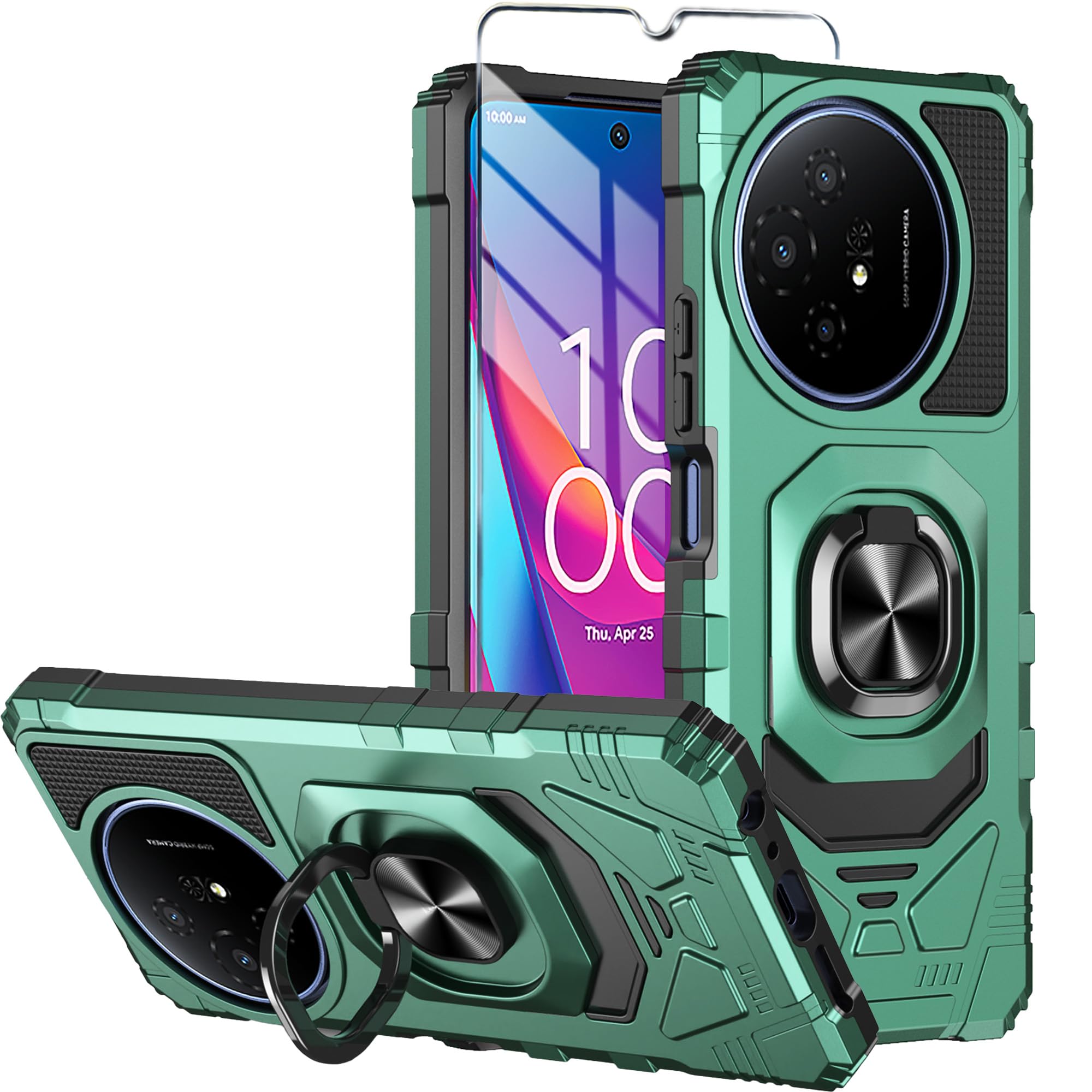 Amazon.com: Mocotto for TCL 50 XL 5G Phone Case TCL 50 XL NXTPAPER 5G Case with Tempered Glass Screen Protector,Military Grade Heavy Duty Shockproof Protective Cover,with Ring Kickstand (Dark Green) : Cell Amazon.com: Mocotto for TCL 50 XL 5G Phone Case TCL 50 XL NXTPAPER 5G Case with Tempered Glass Screen Protector,Military Grade Heavy Duty Shockproof Protective Cover,with Ring Kickstand (Dark Green) : Cell