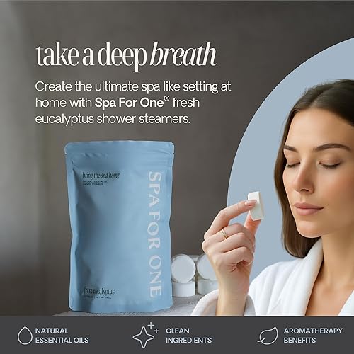 Miniatura 10 de Vaporizadores de ducha de aromaterapia, paquete de 6 con aceites esenciales naturales. Relajación y cuidado personal de lujo, regalos de cumpleaños