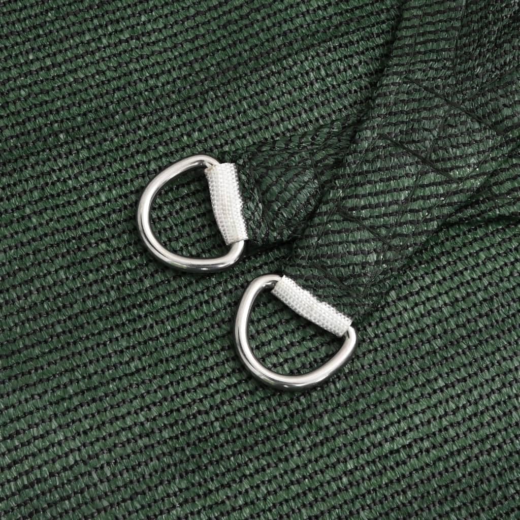 Tenda parasole triangolare, 3 x 3 x 4,2 m, in HDPE da 160 g/m², resistente ai raggi UV, per giardino, terrazza, esterni, robusta protezione solare con fissaggi in acciaio inox