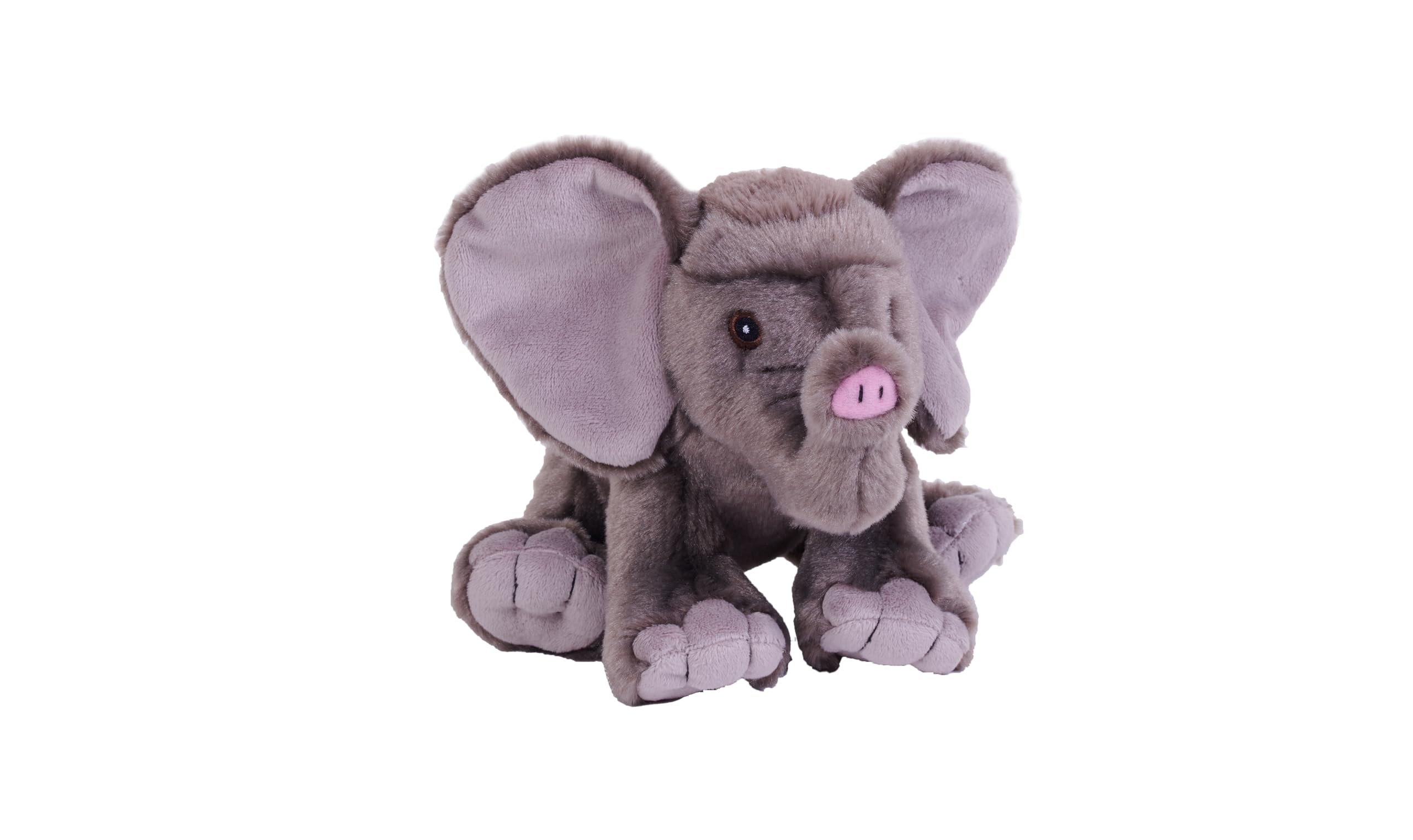 Wild Republic Cuddlekins Eco Mini African Elephant, Stuffed Animal, 8 Inches, Plush Toy, Fill is Spun Recycled Water Bottles, Eco Friendly