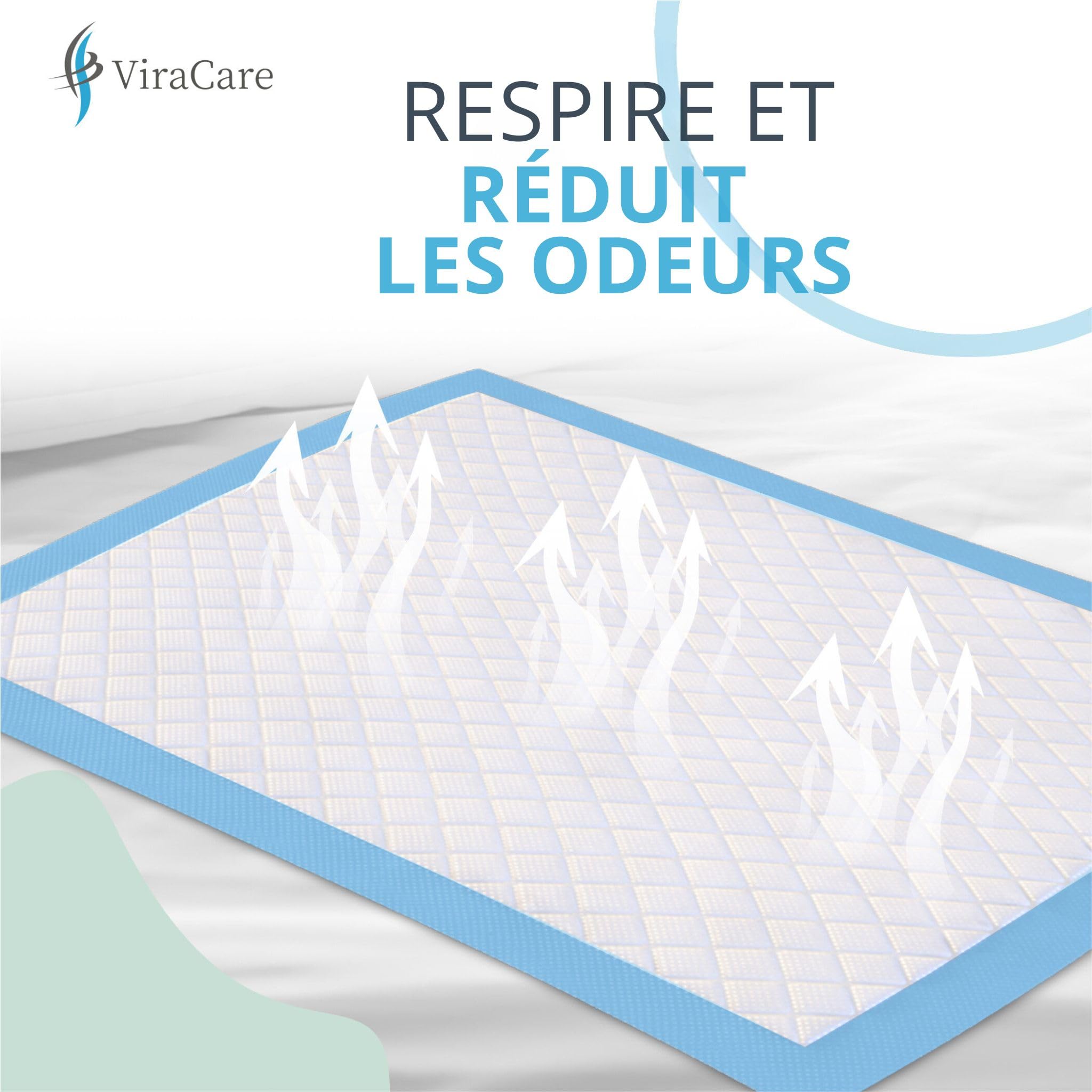 100 x Alèses jetables pour l'incontinence avec languettes adhésives | Paquet de 100 | Alèses jetables 60x90 | Alèse jetable Adulte, Personnes âgées et Enfants | Protection lit Incontinence et fuites