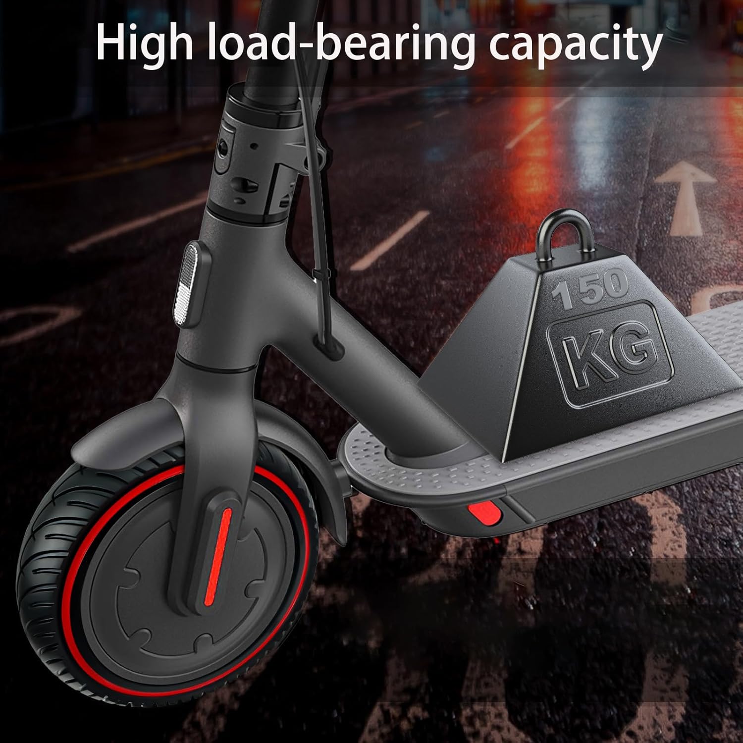50/75-6.1 Scooter Tire, 2pcs 8 1/2 x2 Solid Tires, Replacement Wheel Compatible with All 8.5inch Scooter Tires