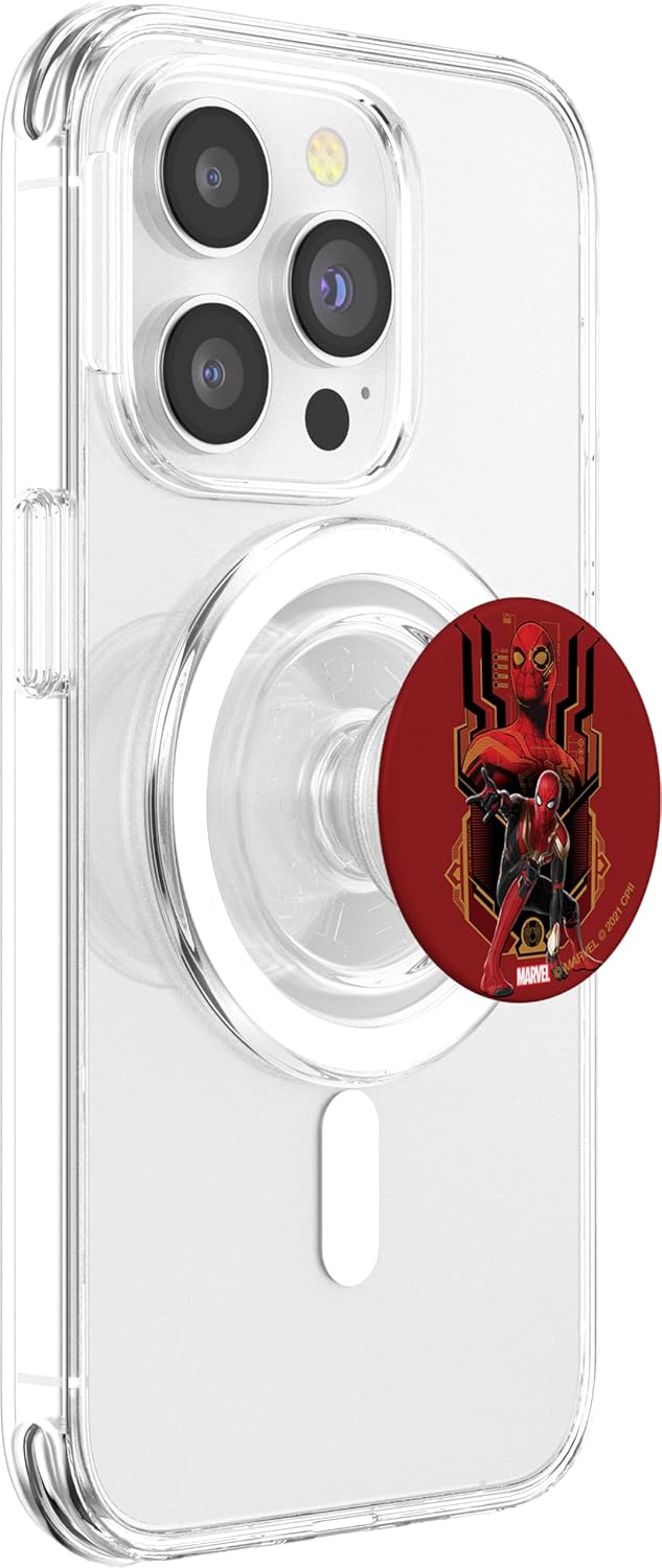 Marvel Spider-Man: No Way Home Nanotech Spider Suit PopSockets MagSafe PopGrip for iPhone