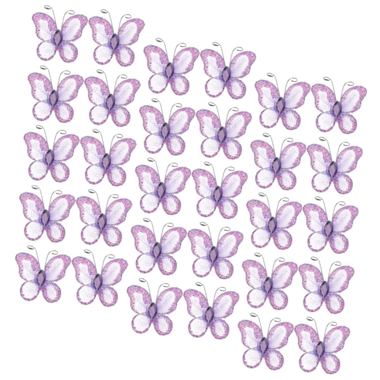 STOBAZA 300stücke Teiliges Schmetterlings-dekorationen Aus Verspielte Wanddekoration Für Hochzeiten Partys Und Bastelprojekte Glitzernde Applikationen Für Kreative Ideen