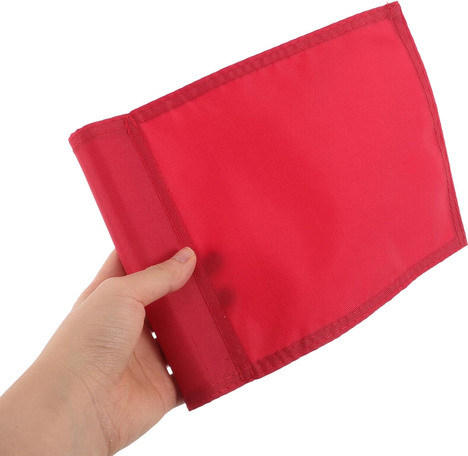 Golf Practice Flag with Tube Inserted Red Nylon Golf Pin Flag for Putting Green Training and Backyard Practice