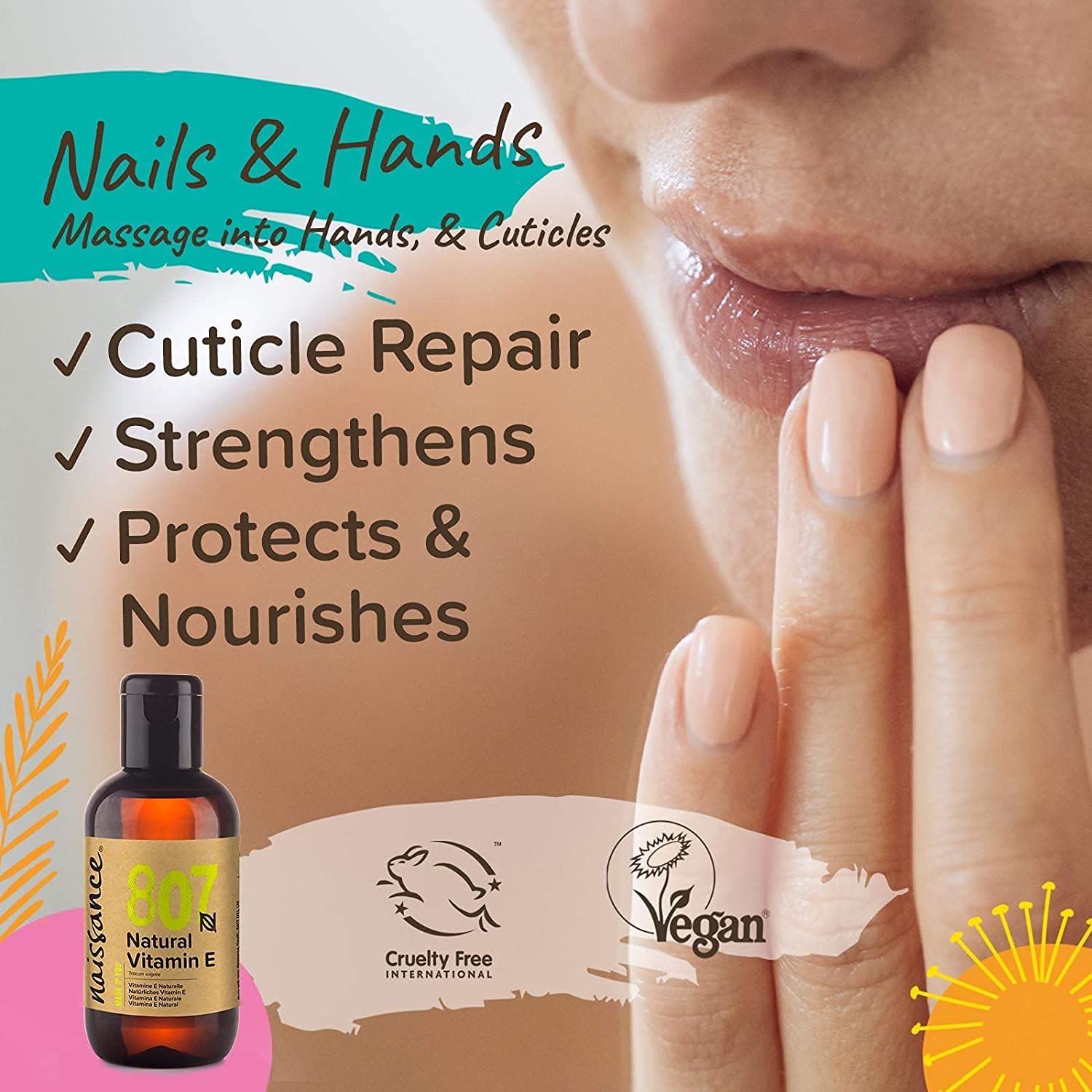 Naissance Vitamin E Oil (no.807) 100ml Natural, Vegan, Cruelty Free