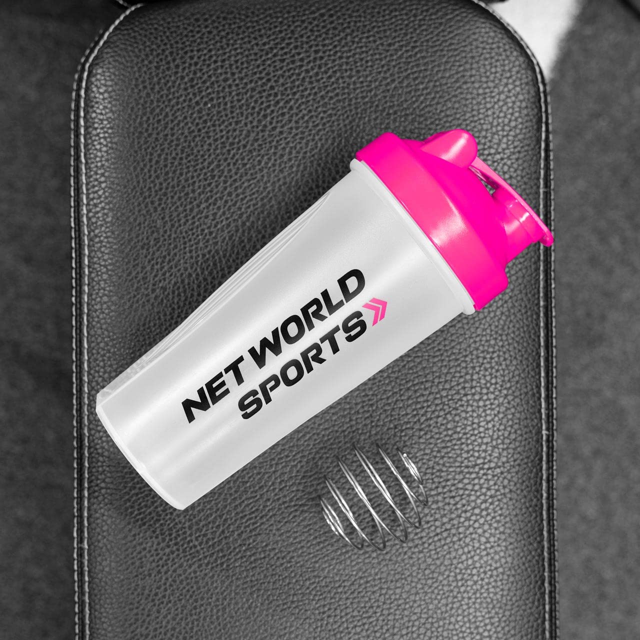 Botella coctelera de proteínas Forza, 700 ml, sin BPA ni ftalatos, botella coctelera deportiva con tapa antigoteo [Net World Sports]