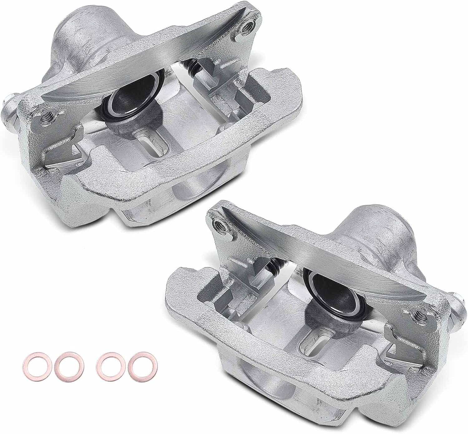 A-Premium Disc Brake Caliper Assembly with Bracket Compatible with Select Subaru Models - B9 Tribeca 2006-2007, Tribeca 2008-2014, H6 3.0L, H6 3.6L - Rear Driver and Passenger Side, 2-PC Set