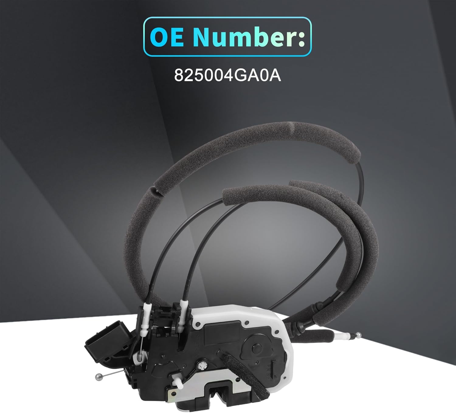 X AUTOHAUX Replacement Rear Right Passenger Side Power Door Lock Actuator Motor with Cable for Infiniti Q50 2014-2020 Door Latch Actuator Assembly Replace No.825004GA0A Black
