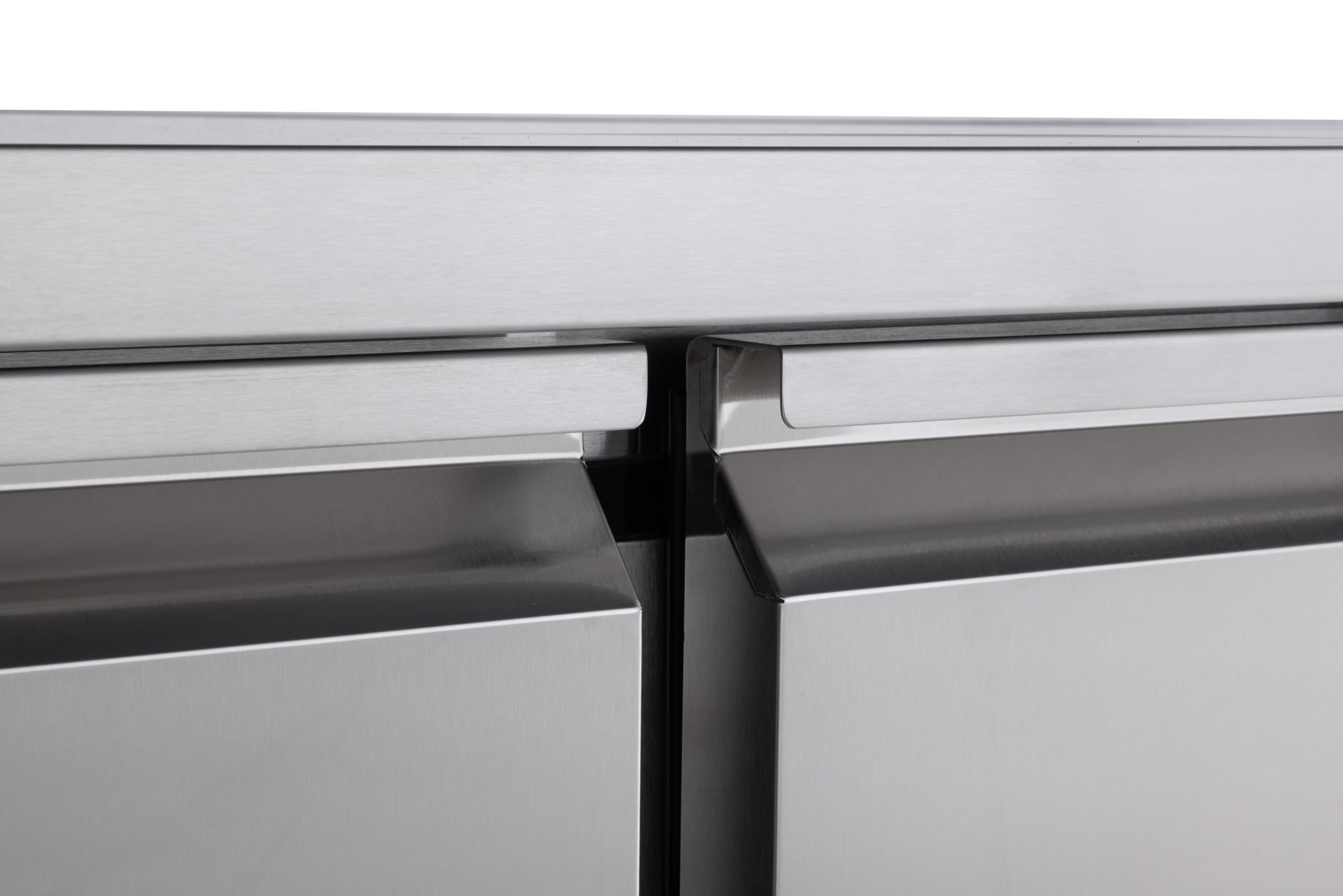 METRO Professional Kühltisch GCC3100BS, Edelstahl, 334 l, 400 W, automatische Abtauung, mit Schloß und Aufkantung, silber