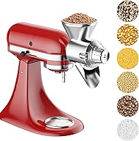 Vista 1 de Accesorio para molinillo de granos para batidora de pie KitchenAid, molinillo de harina completamente metálico de 9 niveles para KitchenAid