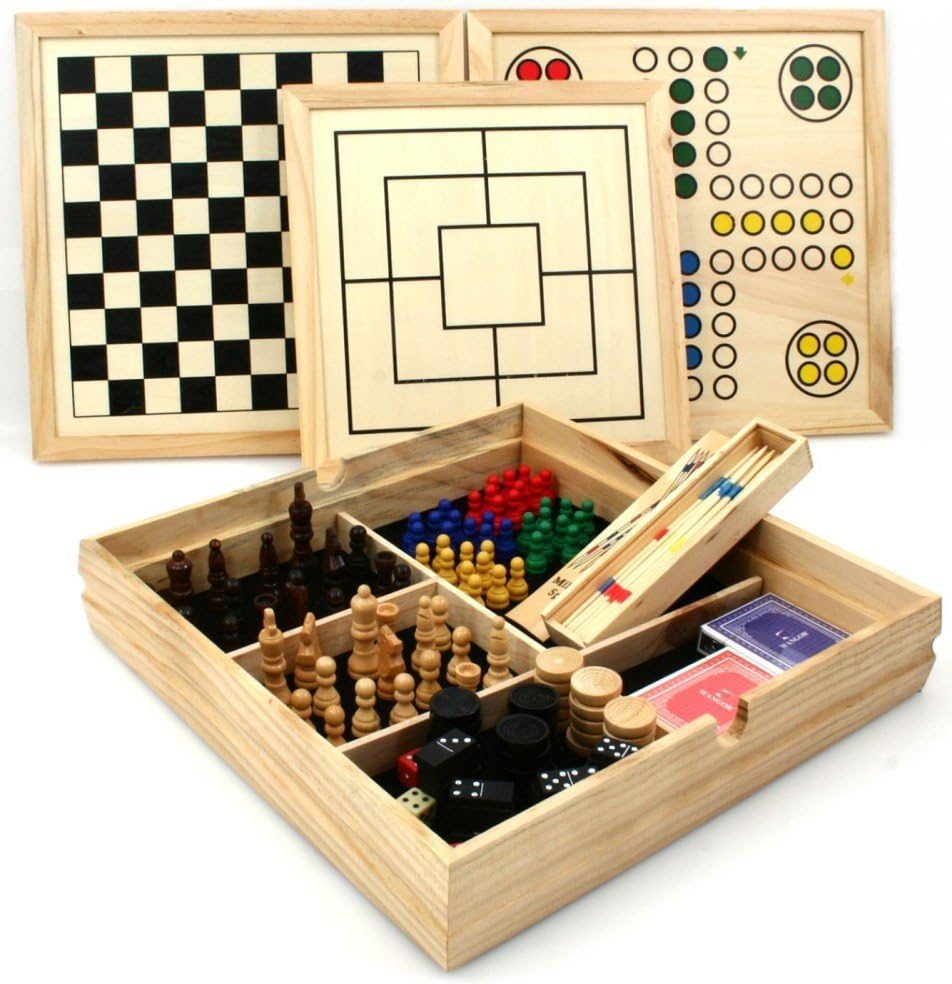 Engelhart - Classic wooden board game case - 340102