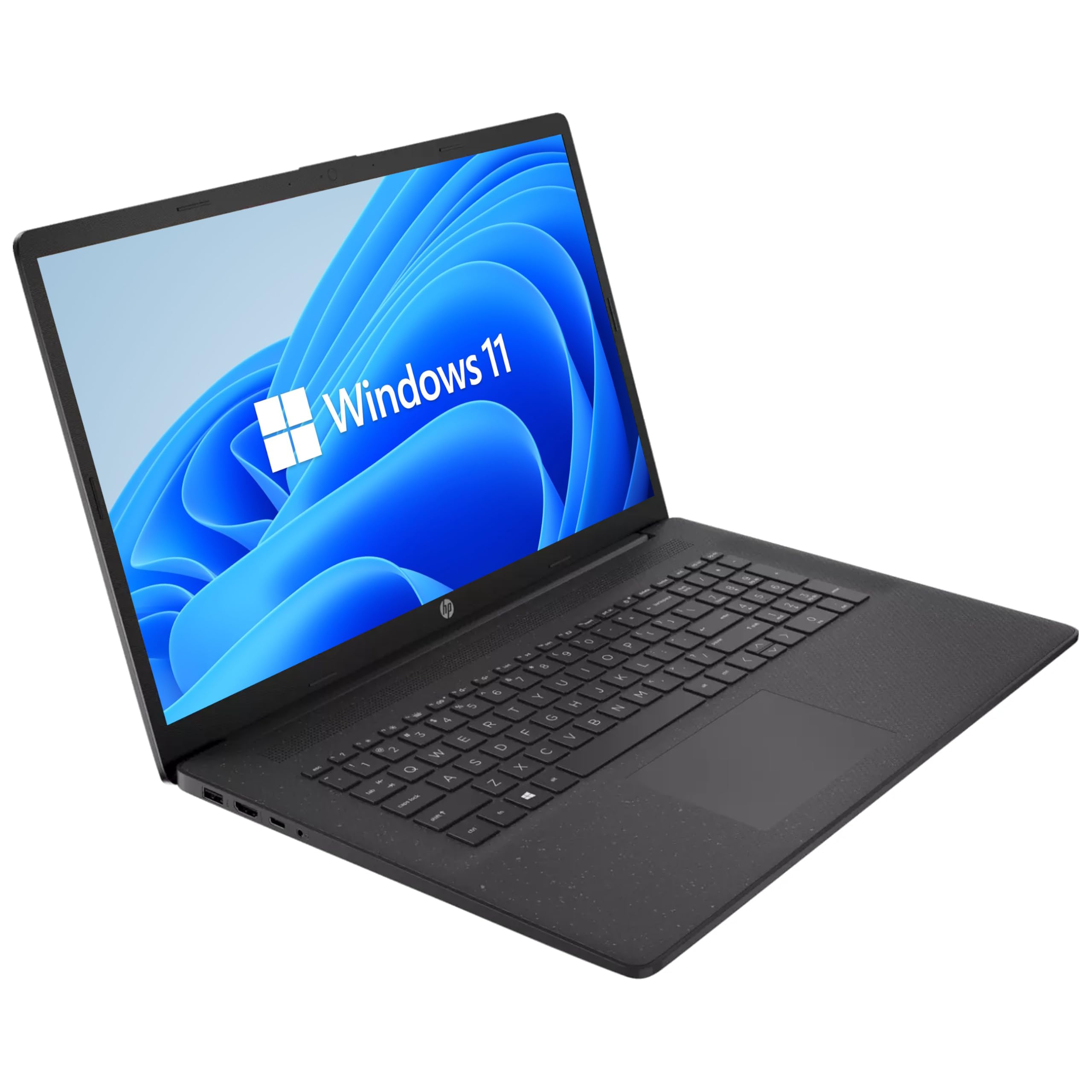 HP Laptop, 17,3 Zoll IPS Full-HD Display, Intel N200 4 x 3.70 GHz, 16 GB DDR4 RAM, 512 GB SSD, Intel UHD Graphics, Schwarz, Norton 360, Windows 11