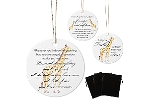 3 Pcs Giraffe Christmas Ornament | Inspirational Gift for Women