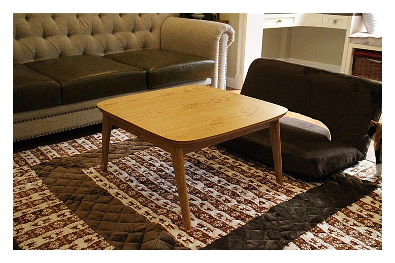 Buy Wooden Kotatsu Table Natural Color For Home And Living Room
