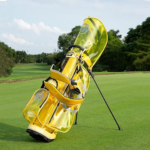 Miniatura 3 de PGM Bolsas de golf, bolsa de golf 2023 con divisor de 5 vías, bolsa de golf ligera con correa y soporte, bolsa de golf impermeable duradera para