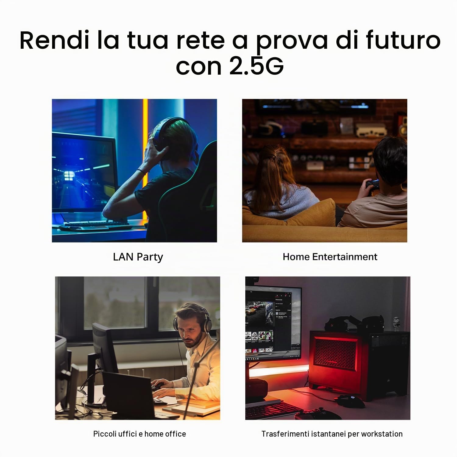 TP-Link TL-SG105S-M2 | Switch di rete non gestito multi-Gigabit a 5 porte 2,5 G, splitter Ethernet | Larghezza di banda 2,5 G | Plug & Play | Montaggio desktop/parete | Design in metallo senza ventola