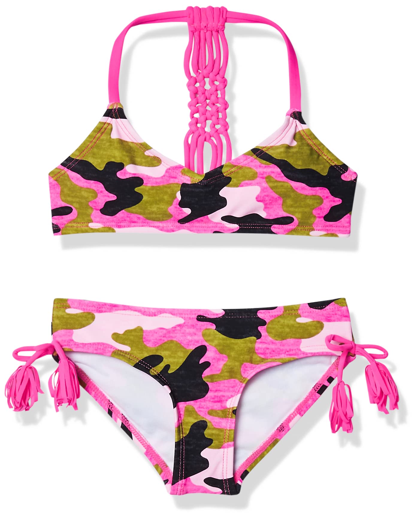 Kanu Surf Girls' Willow V-Neck Bikini Beach Sport 2-Piece Swimsuit