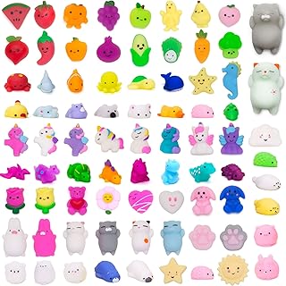 Mochi Squishy Toys,80 Pcs Mochi Squishys Toy,Christmas Party Favors for Kids Mini Kawaii Loot Bag Fillers,Stocking Stuffers Goody Bags Stuffers Party Favors for Kids 4-8 8-12