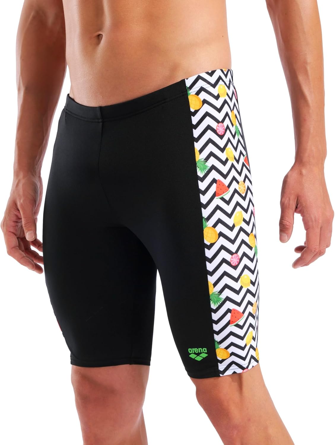 ARENA Performance Men's Swim Jammer MaxLife Athletic Practice Knee Length Swimsuit Short Competitive Training Bathing Suit